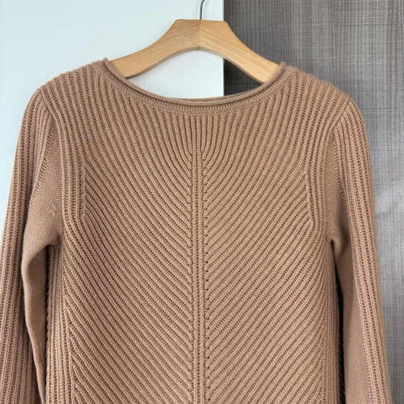 Vince Camel Directional Ribbed Wool Cashmere Sweater - Picture 4 of 11